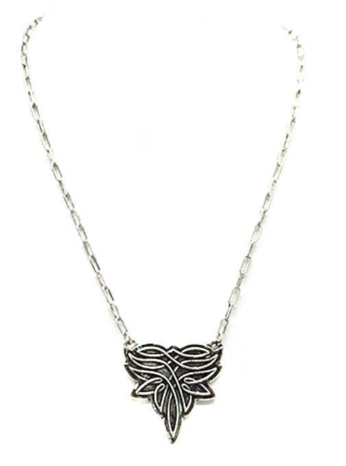 Western Bluebell Boot Stitch Necklace