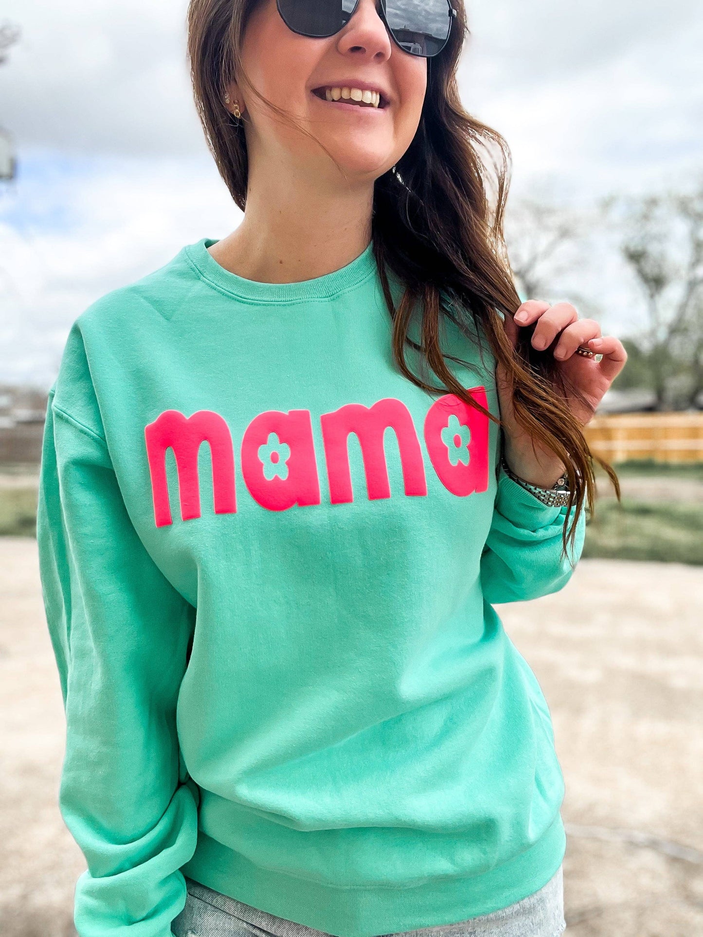 Mama Floral Sweatshirt: XL / Tee