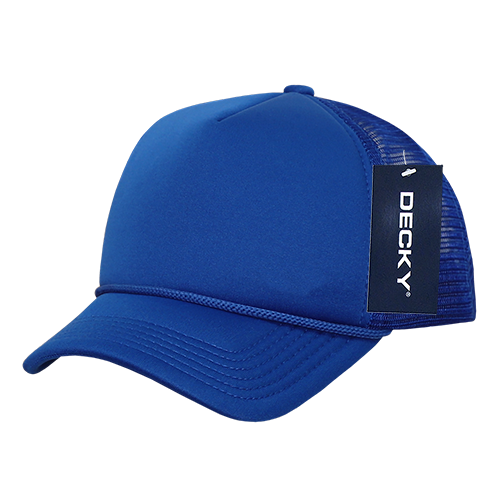 Decky 7010 - Kids, Youth Trucker Foam Hats, Mesh Back - 7010: Royal