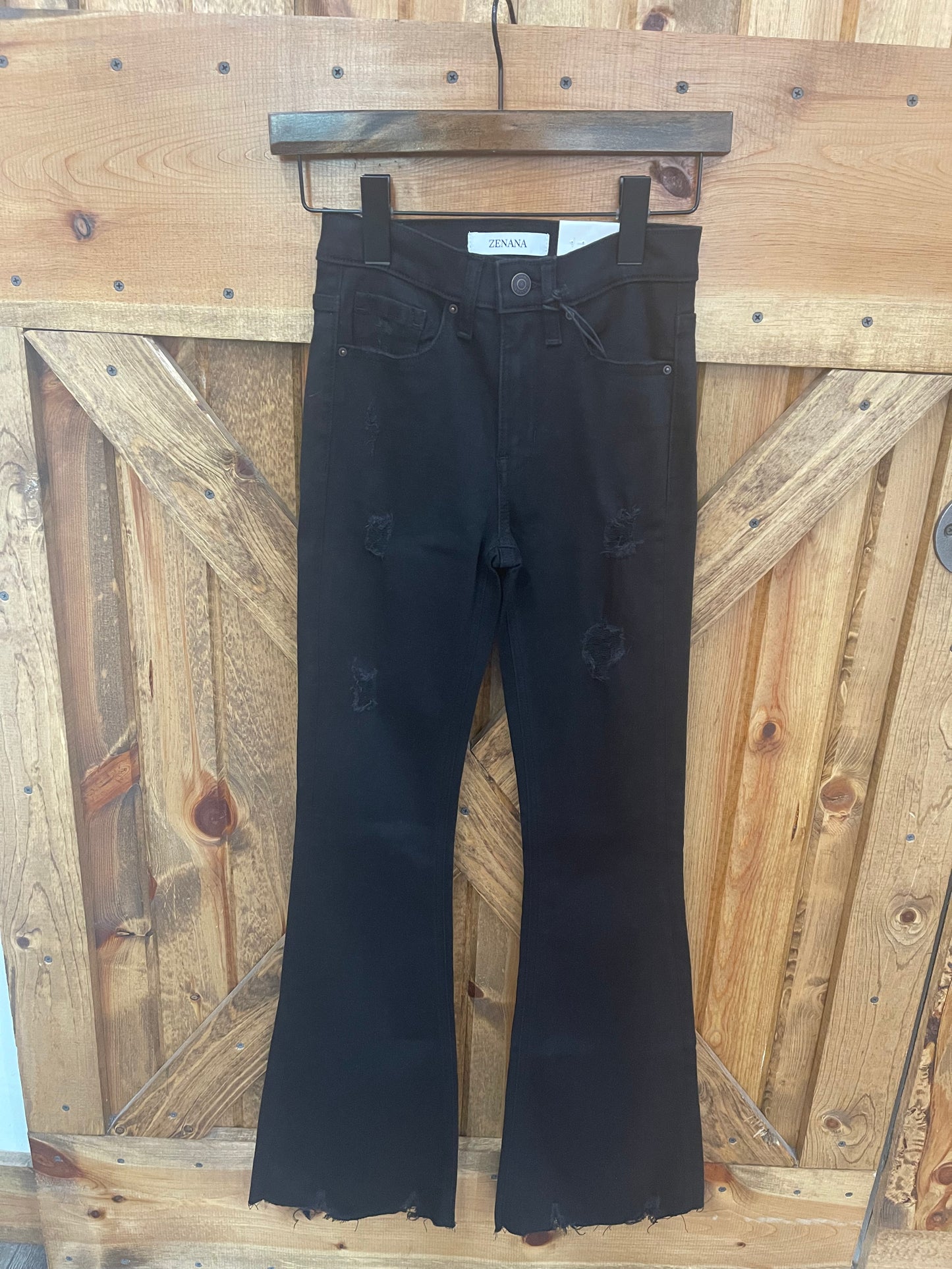 Zenana High Rise Flare Denim