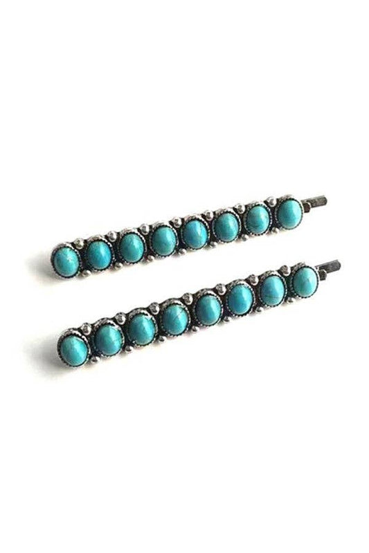 WESTERN TURQUOISE BOBBY PIN SET