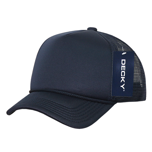 Decky 7010 - Kids, Youth Trucker Foam Hats, Mesh Back - 7010: Navy