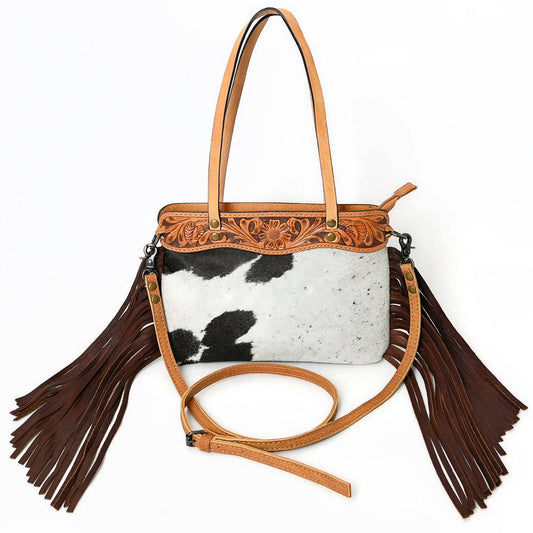 Cowhide Leather Western Crossbody Bag
