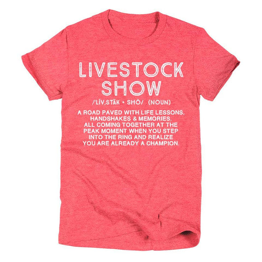 Livestock Show | Kid's T-Shirt | Ruby’s Rubbish®: Heather Berry / XS / Classic Crew