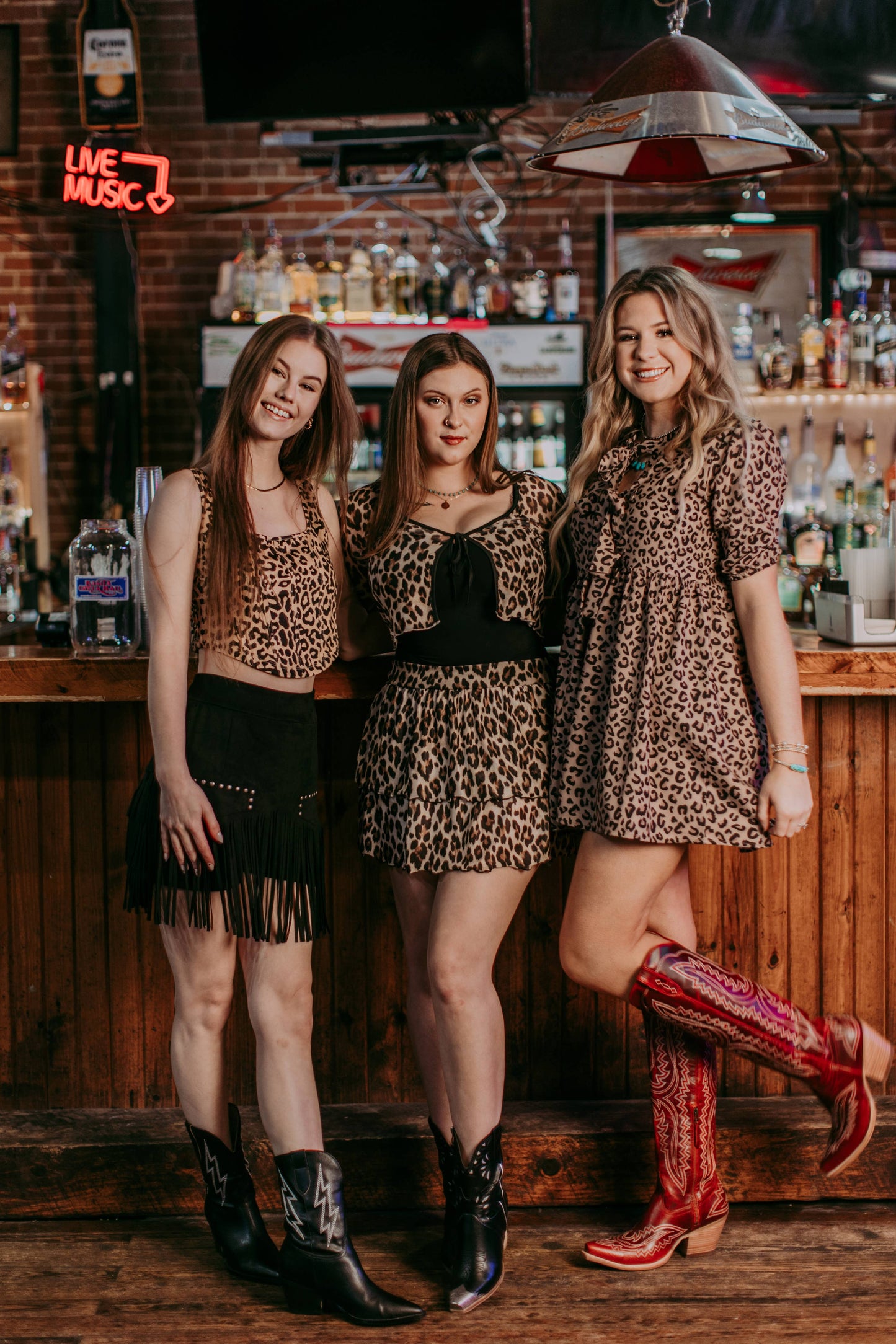 MK658 Leopard Front Bow Tie Dress: Leopard / 1XL