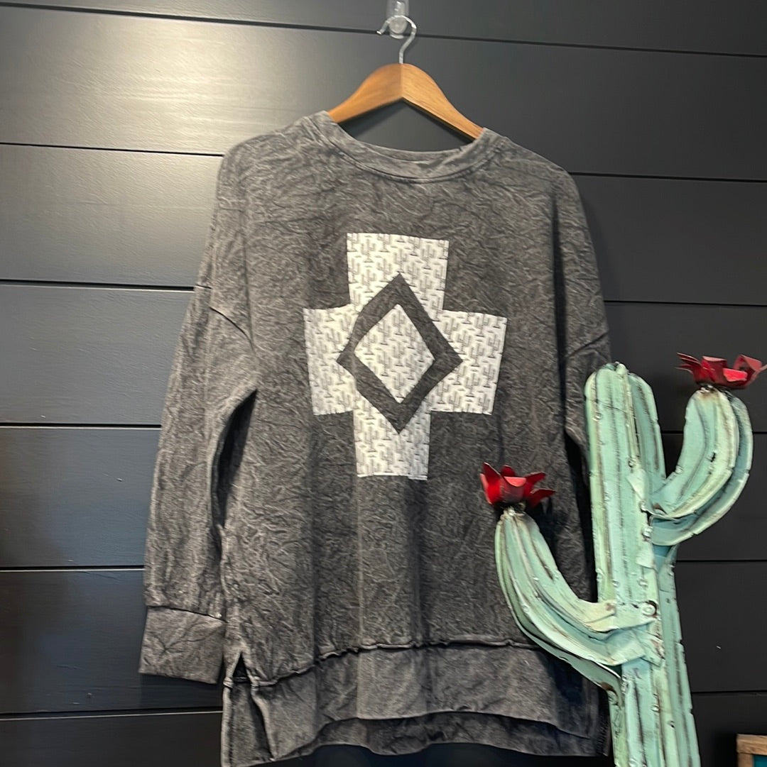 Cross cactus sweatshirt