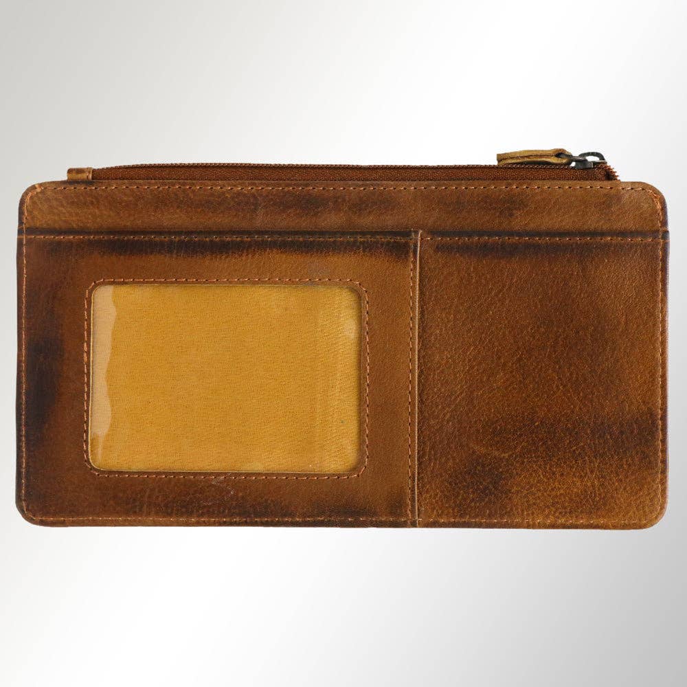 Genuine Leather Cardholder (Turquoise)