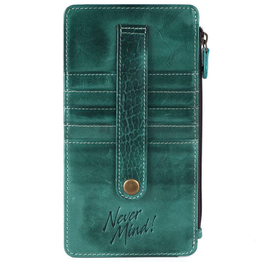 Genuine Leather Cardholder (Turquoise)