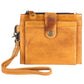 Genuine Leather Wristlet Wallet (Brown)