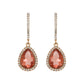 Rhinestone Teardrop Crystal Drop Dangle Earrings: Iridescent