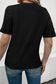 Ribbed Short Sleeve T-Shirt: Black / XL