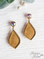 Too Strong to be Dainty Teardrop Earrings with Gold Casing, Brown: Brown / One Size