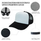 Nissun Classic Trucker Baseball Hats Caps Foam Mesh Blank Solid Two Tone Snapback Adult Youth: Gold/White