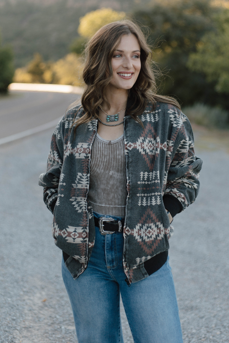 Sagebrush Spirit Bomber Jacket: XXL