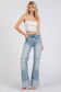 P1370F-LA HIGH RISE SUPER STRETCH WIDE FLARE W/ CUFFED HEM: 3/25