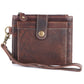 Genuine Leather Wallet Wristlet (Teal)