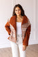 Tan Sherpa With Aztec Details: Tan / Small