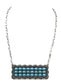 Western Turquoise Stone Metal Plate Necklace: AURORA