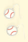 Gameday Baseball Dangle Earrings