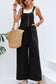 WOMEN SOLID OVERALLS_CWSJS0208: Black / (L) 1