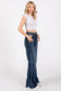 P1153F-DM HIGH RISE STRETCH WIDE LEG FLARE JEANS: 5/26