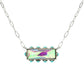 Western Horizontal Bar Gemstone Necklace: Iridescent