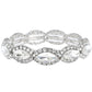 Crystal Gemstone Petal Cut Cluster Bracelet: Rose Gold