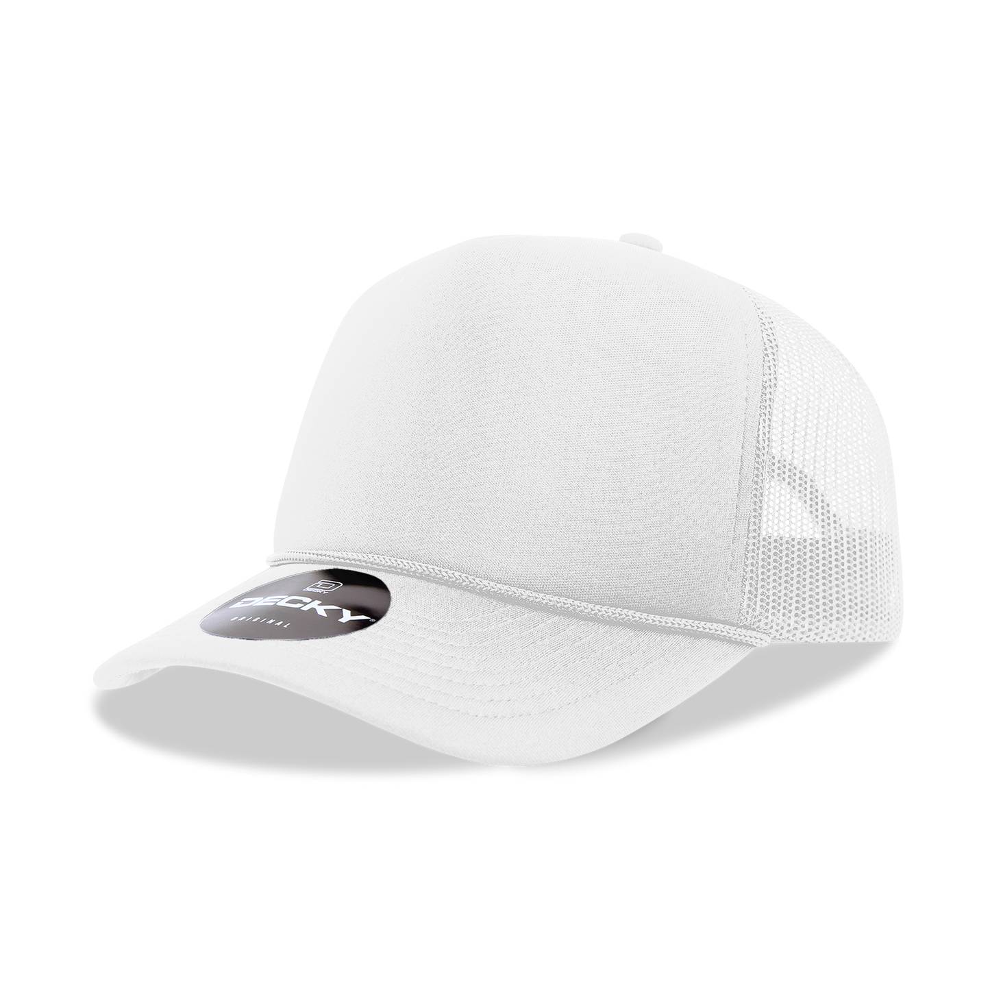 Decky 6025 - Mid Profile, 5 Panel Foam Trucker Hat - 6025: Orange