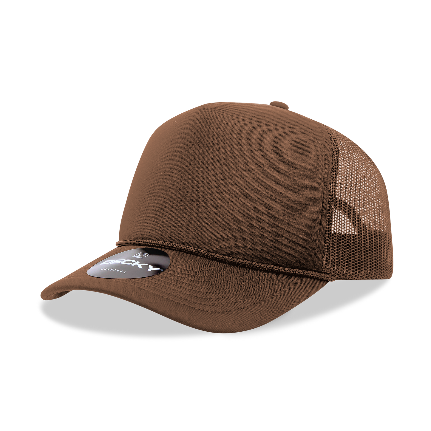 Decky 6025 - Mid Profile, 5 Panel Foam Trucker Hat - 6025: Orange