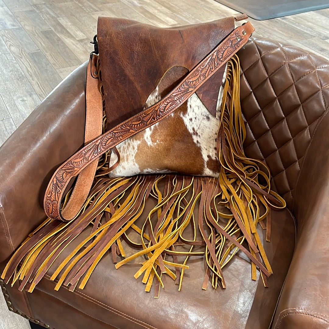 Genuine leather cowhide purse