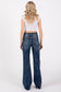 P1153F-DM HIGH RISE STRETCH WIDE LEG FLARE JEANS: 7/27