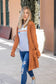 Texture Knit Pocket Aubrey Cardigan | S-3X: Large / Burnt Orange