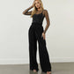 Sparkle Pearl Studded Sheer Mesh See Through Top (Black)