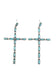 WESTERN CROSS DESIGN POST EARRINGS: FUCHSIA