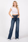 P1153F-DM HIGH RISE STRETCH WIDE LEG FLARE JEANS: 3/25