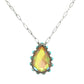 Western Teardrop Cut Gemstone Turquoise Necklace: Crystal