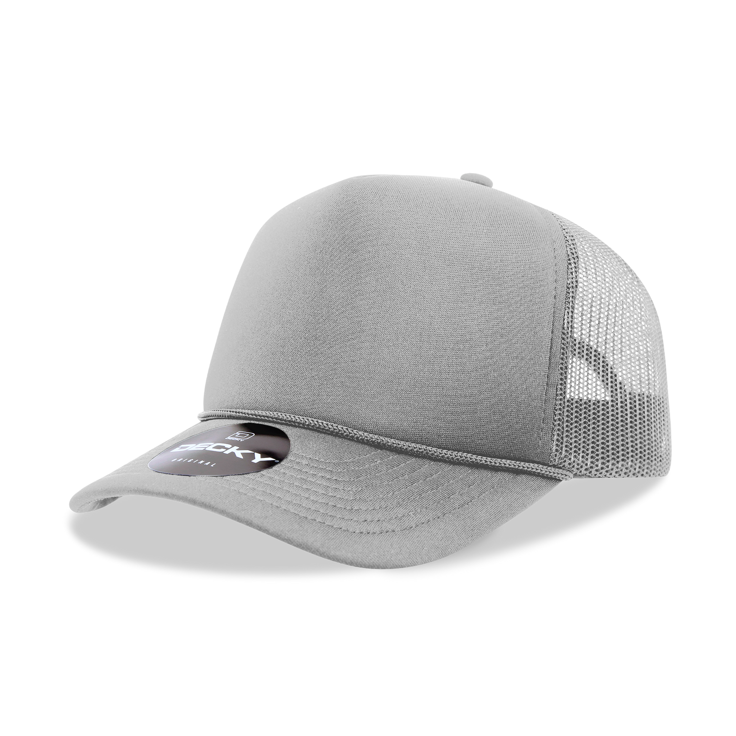 Decky 6025 - Mid Profile, 5 Panel Foam Trucker Hat - 6025: Red
