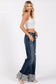P1313F-DK MID RISE COMFORT RELAXED FLARE W/ CUFFED HEM: 3/25