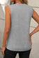 Pleated Crew Neck Tank Top: Light Pink / M