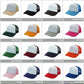 Nissun Classic Trucker Baseball Hats Caps Foam Mesh Blank Solid Two Tone Snapback Adult Youth: Navy