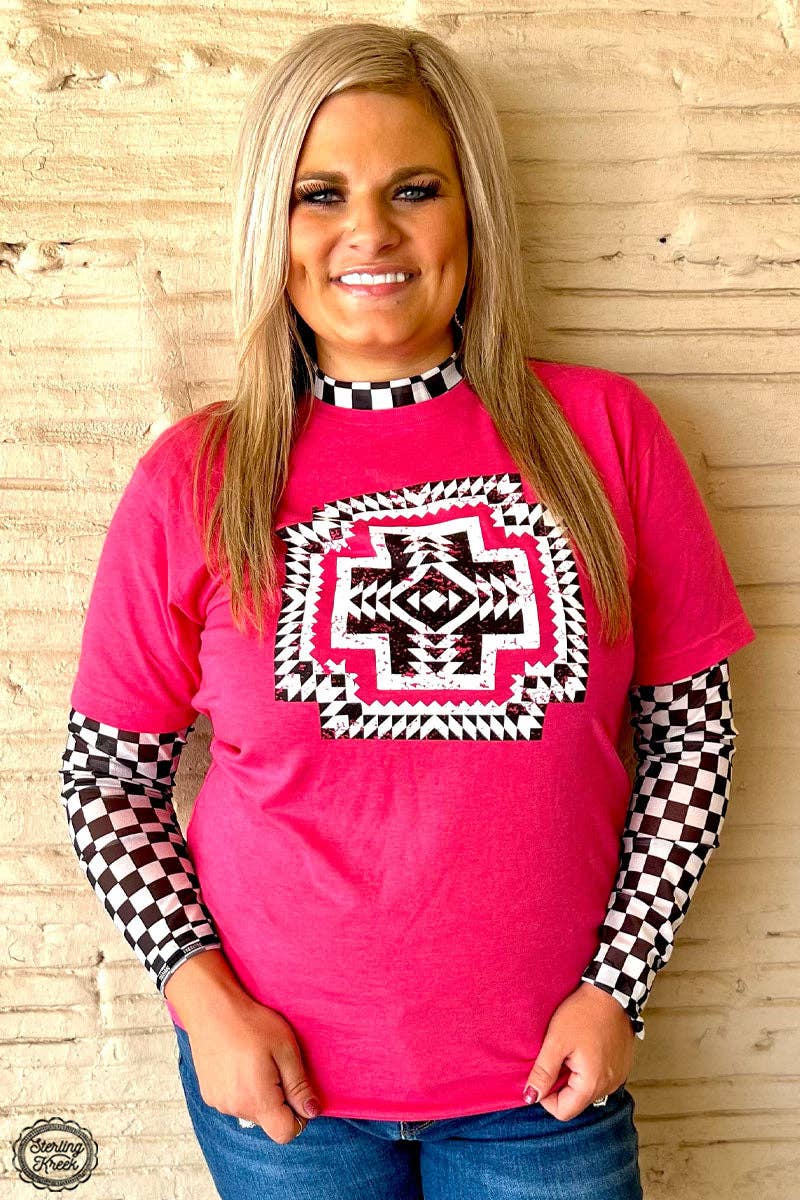 Round The Track Mesh Top: L