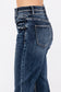 P1153F-DM HIGH RISE STRETCH WIDE LEG FLARE JEANS: 13/30