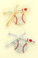 Game Day I Love Baseball and Bat Brooch Pin : Gold