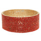 Rhinestone Embellished Stretch Bracelet Set : Iridescent
