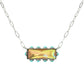 Western Horizontal Bar Gemstone Necklace: Iridescent