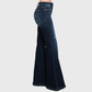 P289F-DK DISTRESSED SUPER HIGH RISE 70'S INSPIRED FLARE: 7/27