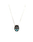 Western Boot Stitch Oval Necklace