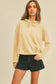 Blank Long Sleeve Hooded T-Shirt: VANILLA / S