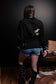 MK544 Golden Boots Shacket: Black / 2XL