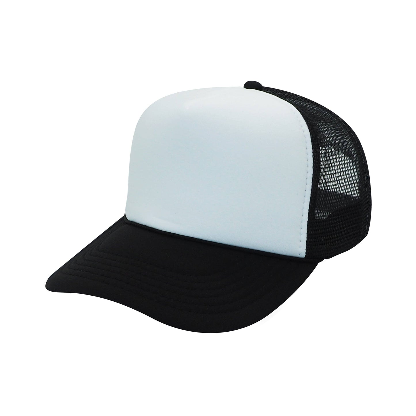 Nissun Classic Trucker Baseball Hats Caps Foam Mesh Blank Solid Two Tone Snapback Adult Youth: Gold/White